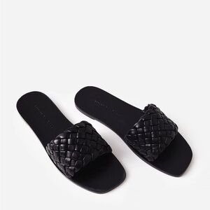 Loeffler Randall Women's Lorainne Woven Sandal in Black - EUC, Women’s 8.5